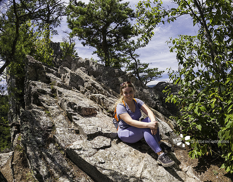 西弗吉尼亚州塞内卡岩小径顶峰图片素材