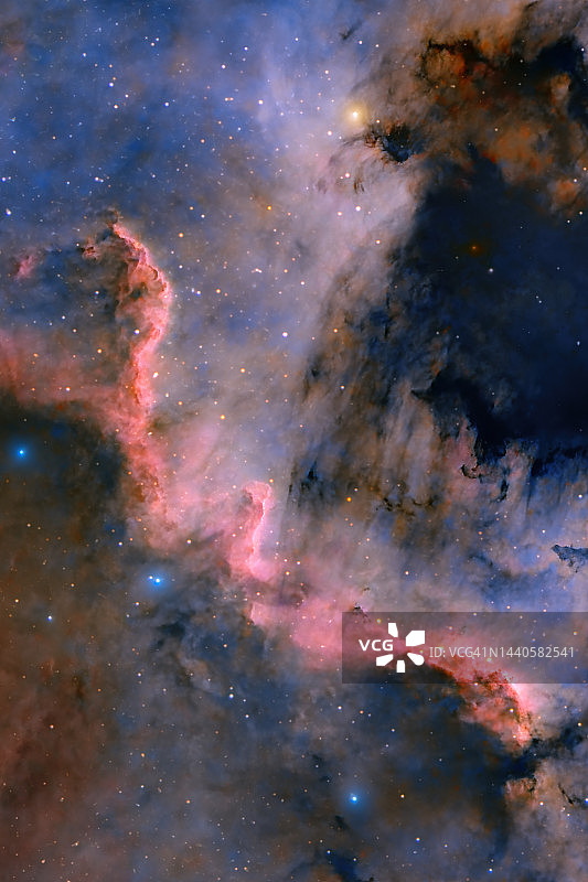 天鹅座墙星云星场图片素材