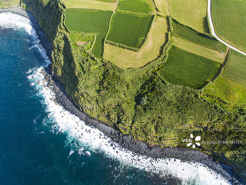 亚速尔群岛海岸线，葡萄牙图片素材
