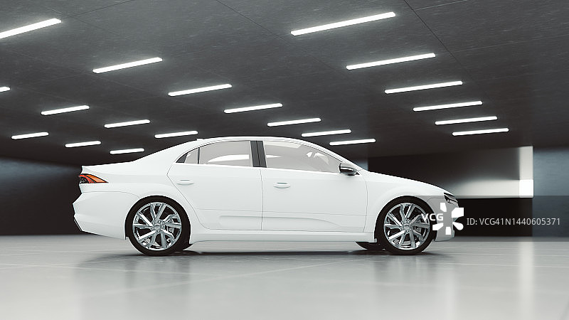 地下车库里的现代汽车图片素材