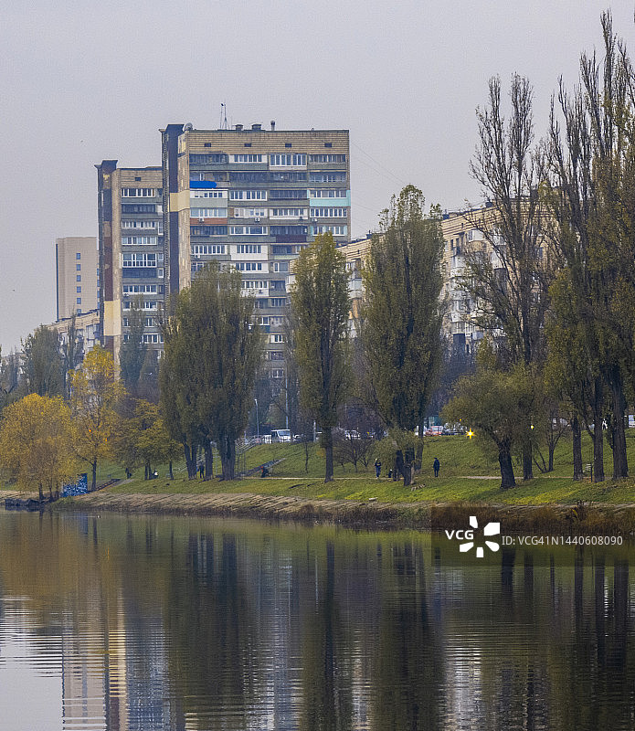 苏联风格建筑住宅区图片素材