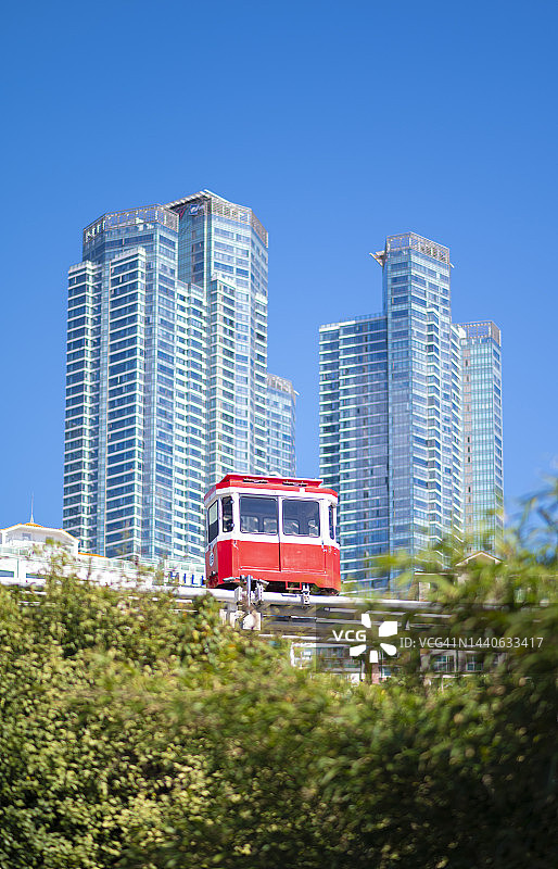 釜山天空胶囊列车图片素材