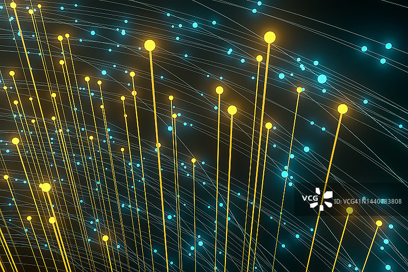 3D渲染，智能数据和粒子图片素材