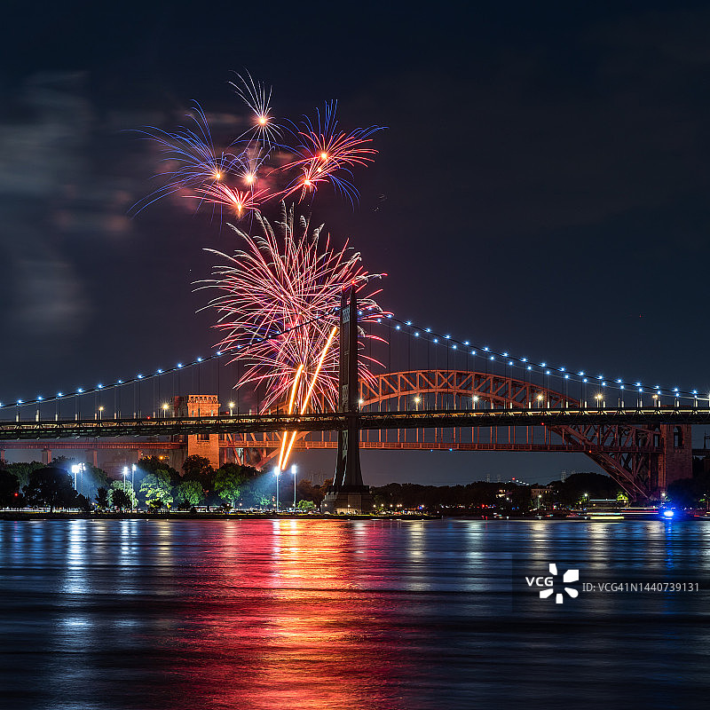 纽约独立日烟花图片素材