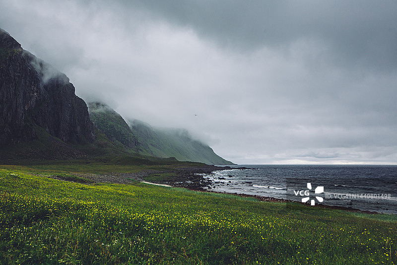 阴天下的埃格姆自然保护区图片素材