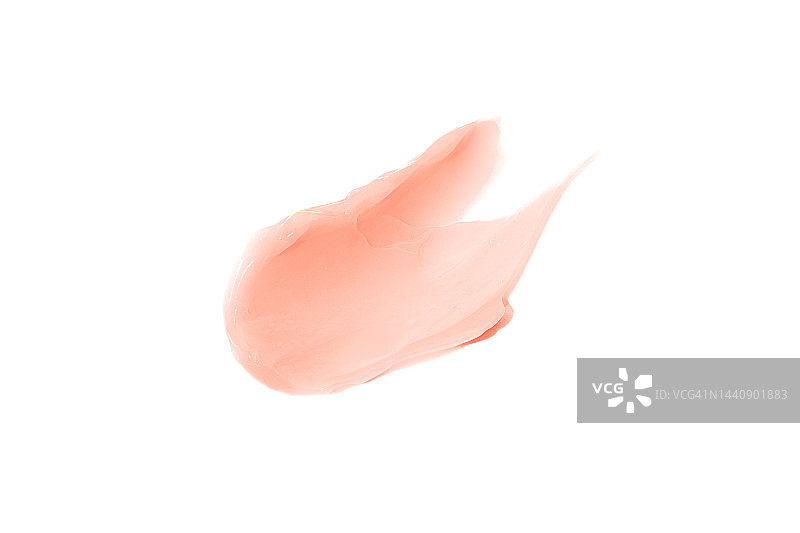 淡粉色化妆品涂抹质地 - 淡粉色染发膜或面霜、护手霜、BB霜图片素材