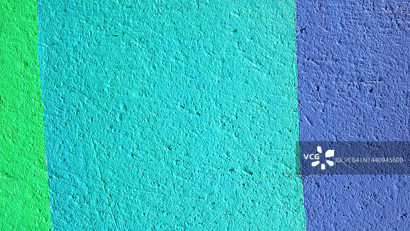 巴黎绿色和蓝色油漆混凝土墙图片素材