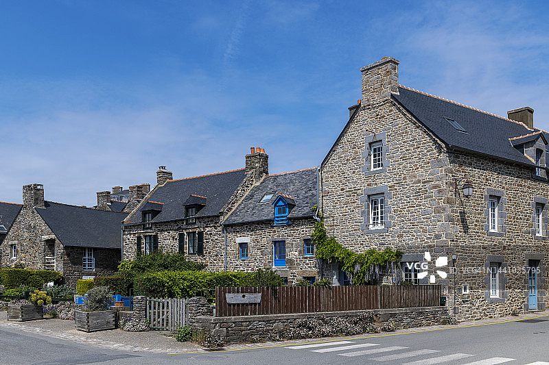 法国布列塔尼的圣叙利亚克镇图片素材