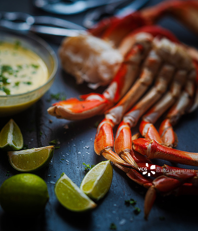 邓杰内斯蟹腿可以吃了图片素材