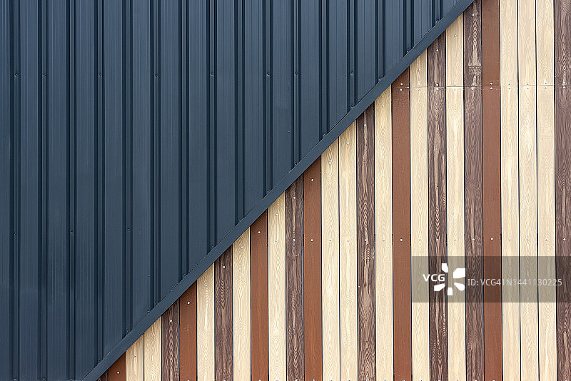 抽象金属结构背景／彩色金属线条墙图片素材