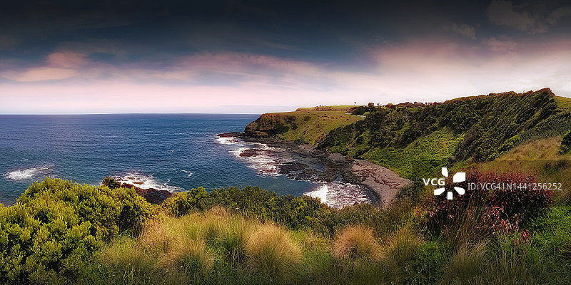 澳大利亚维多利亚州莫宁顿半岛的弗林德斯海岸线图片素材