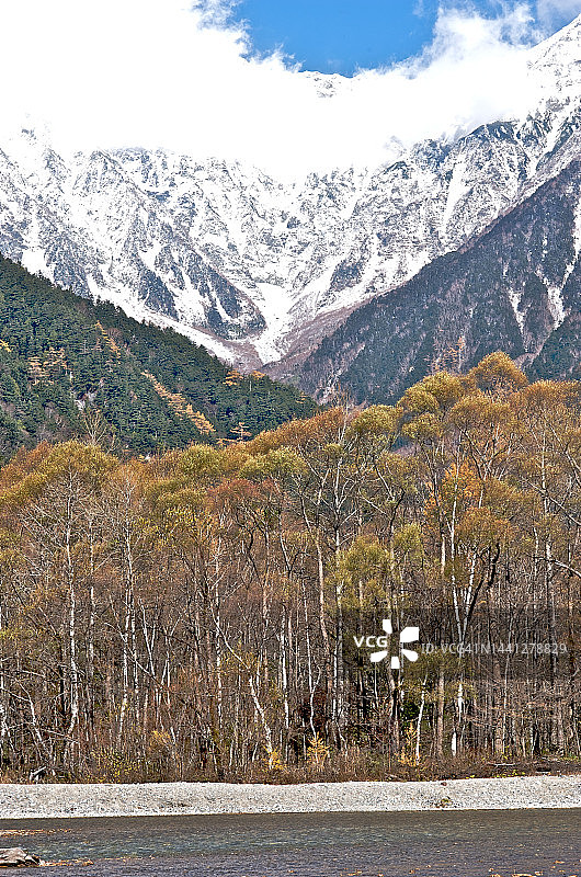 上高地秋景图片素材
