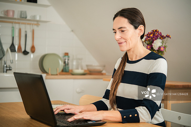 在家办公的女企业家肖像图片素材