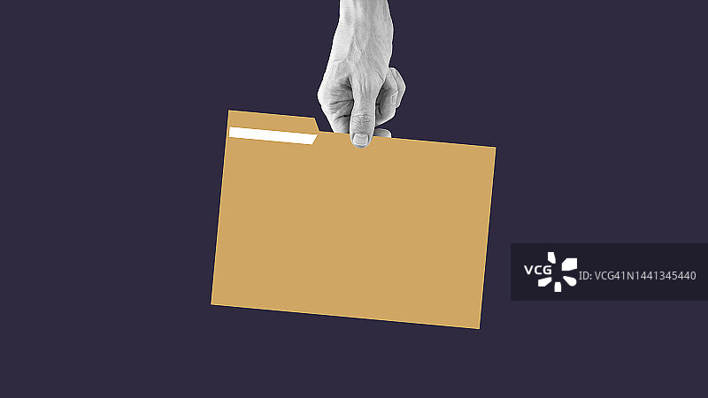 手持文件夹图片素材