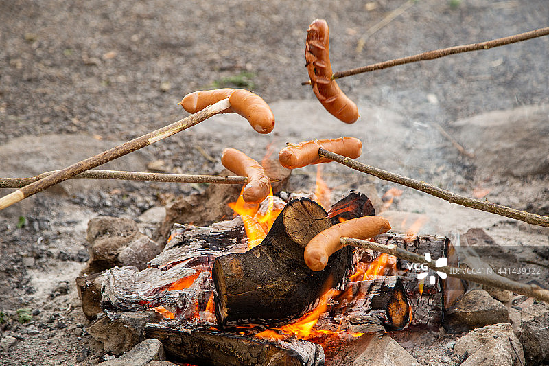 烧烤火焰图片素材