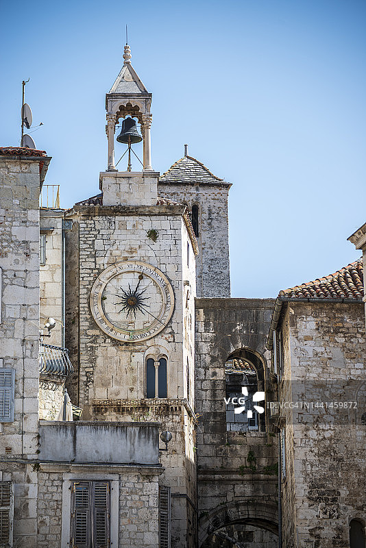 斯普利特城镇钟楼图片素材