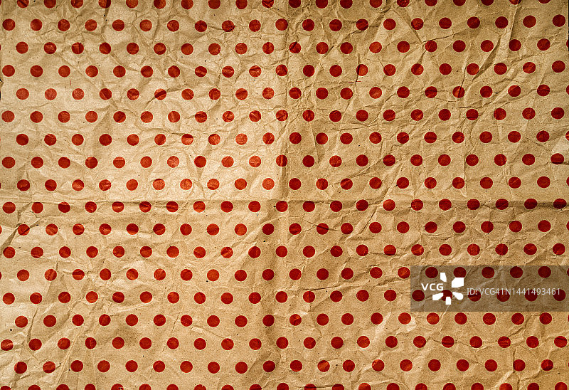 红色波点紫貂色包装纸图片素材