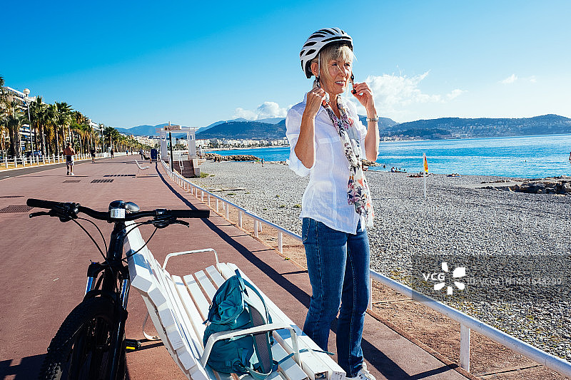法国尼斯盎格鲁街图片素材
