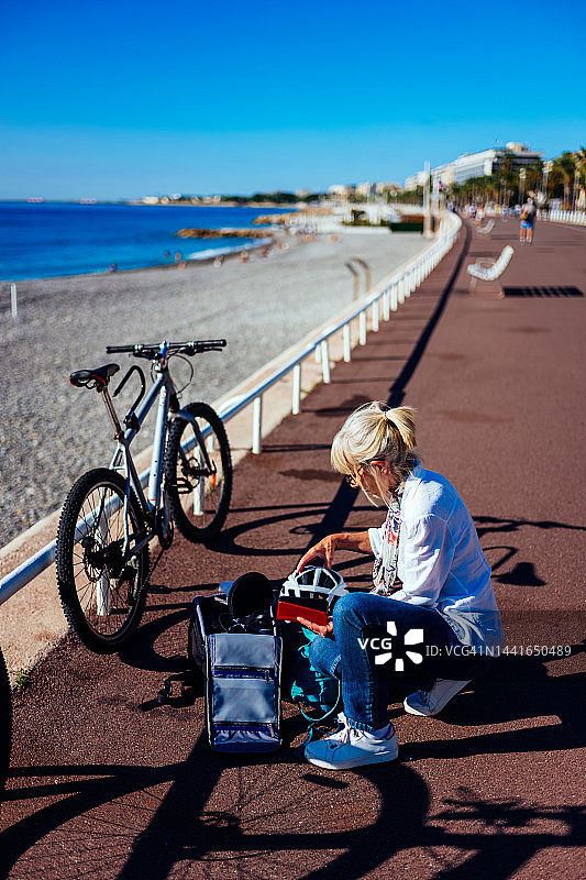法国尼斯盎格鲁街图片素材