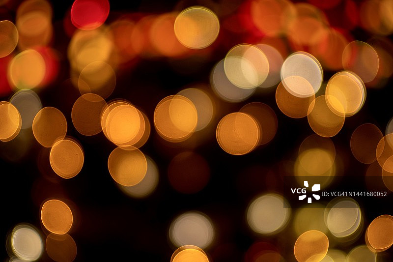 夜晚圣诞灯的虚化图像图片素材