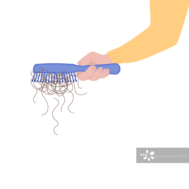 脱发概念图图片素材