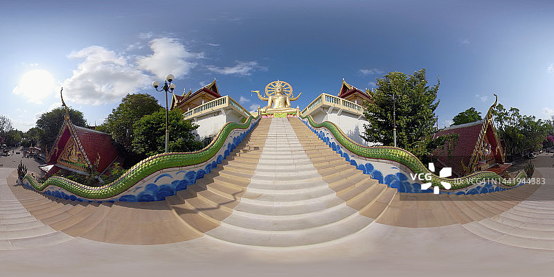 360度VR/通往大佛寺的阶梯图片素材