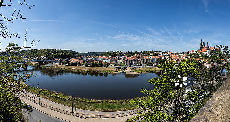 德国萨克森州迈森全景图片素材