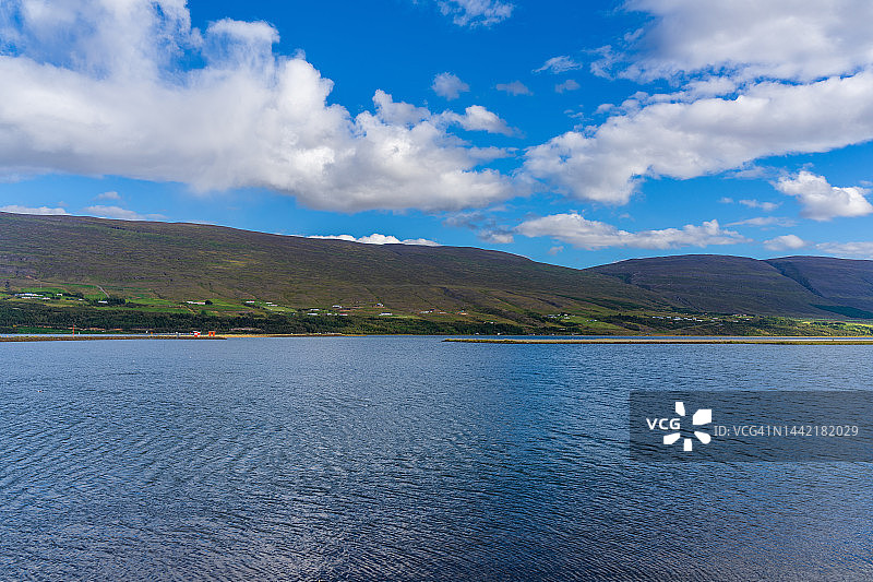 冰岛北部区阿克雷里海岸地区图片素材