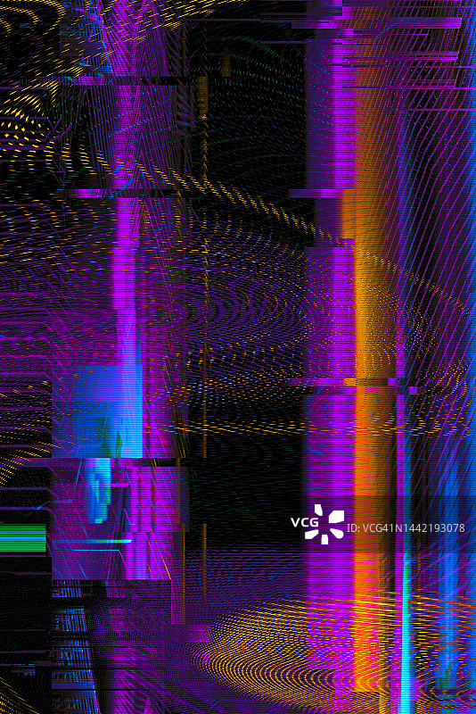 扭曲纹理未来主义动感故障多色背景图片素材