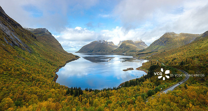 挪威和罗浮敦图片素材
