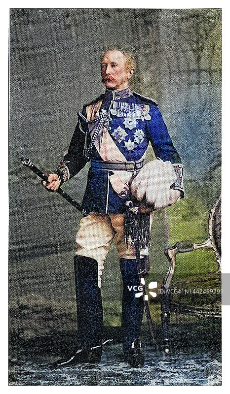 陆军元帅加内特·约瑟夫·沃尔斯利肖像图片素材