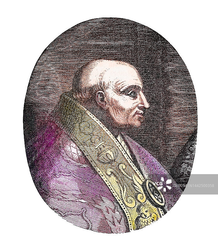 阿德里安六世教皇肖像（1459-1523）图片素材