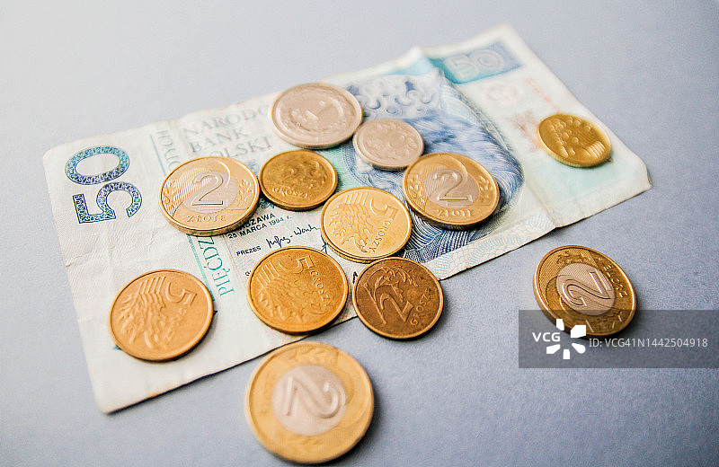 波兰货币图片素材