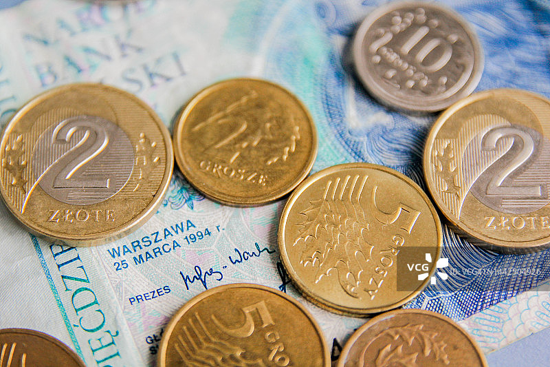 波兰货币图片素材