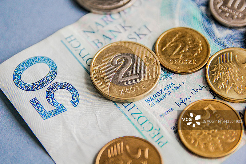 波兰货币图片素材