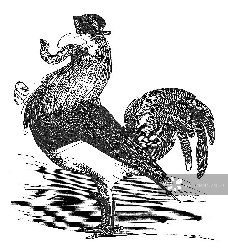 旧版都灵条约讽刺雕刻画图片素材