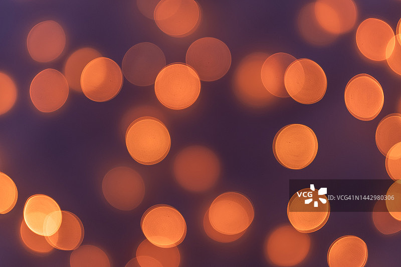 虚焦圣诞灯饰图像图片素材