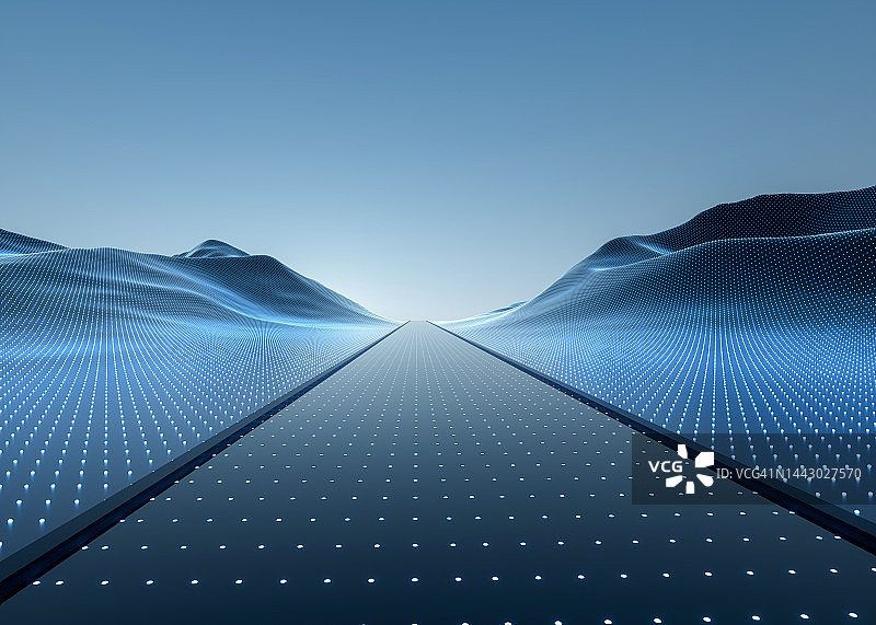 科技风抽象科技粒子背景素材图片素材