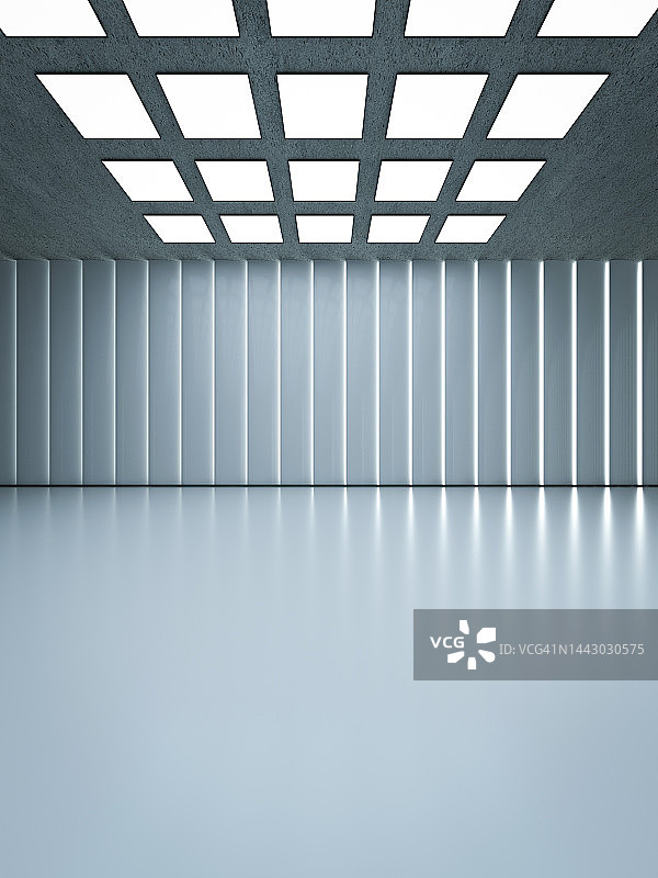 未来感的空房间图片素材