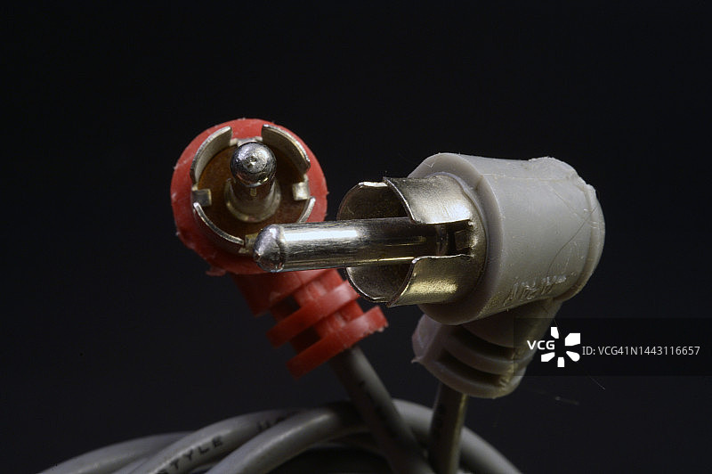 复古RCA插头图片素材