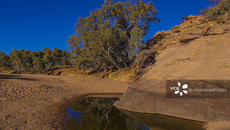 爱丽丝泉历史电报站，澳大利亚中部内陆，北领地图片素材