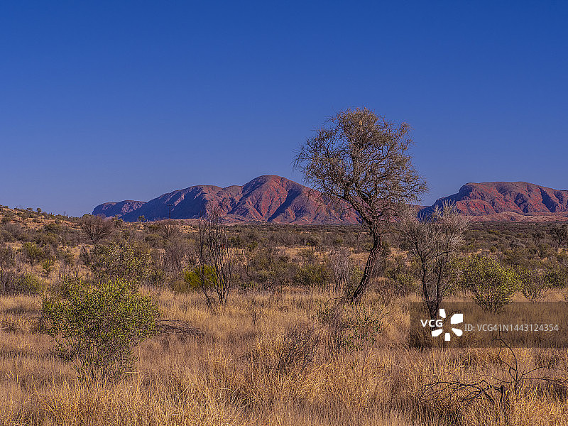 澳大利亚中部艾丽斯斯普林斯附近的西麦克唐奈山脉图片素材