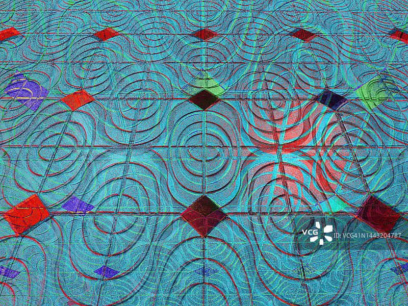 玻利维亚波托西主广场瓷砖抽象视觉效果图片素材