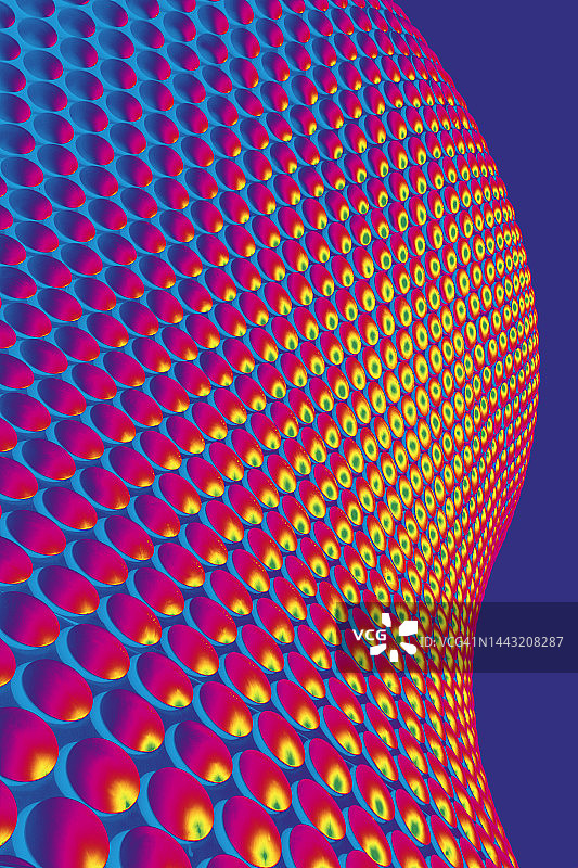 英国伯明翰塞尔福里奇百货的未来主义外观图片素材
