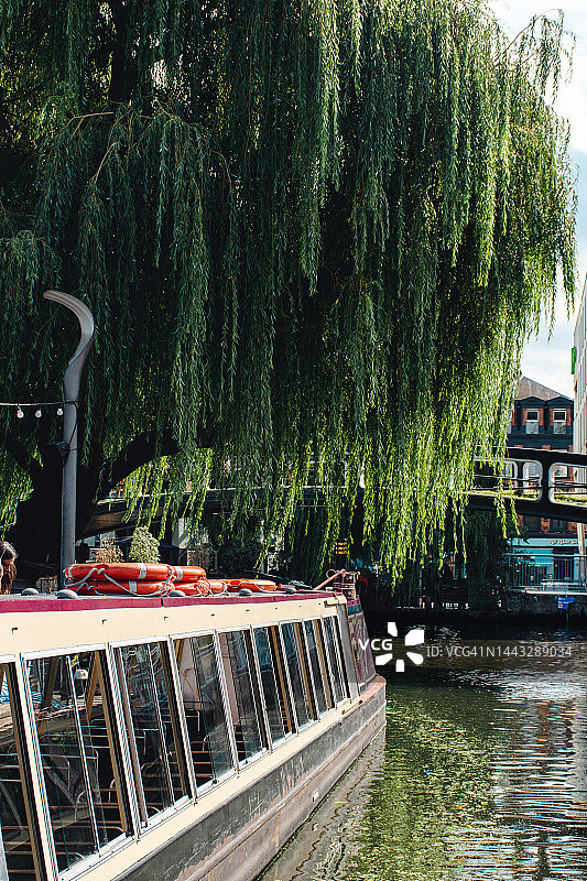 伦敦卡姆登运河图片素材