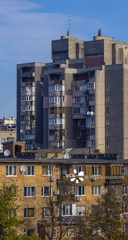 苏联风格的住宅楼图片素材