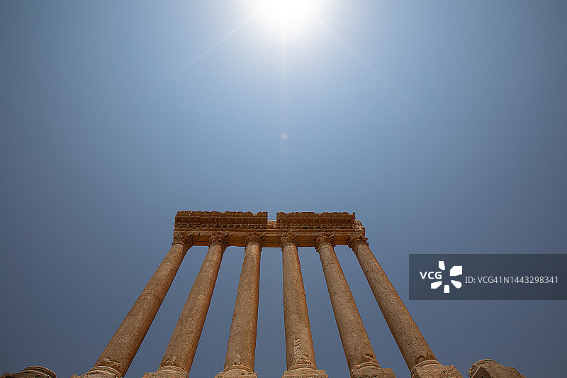 中东巴勒贝克遗址图片素材