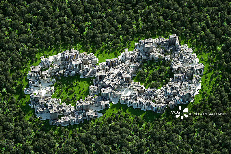 可持续未来城市景观图片素材