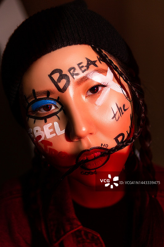 朋克美女图片素材