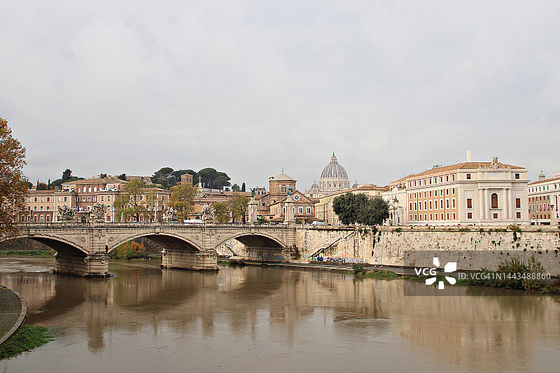 意大利罗马圣彼得大教堂风光图片素材